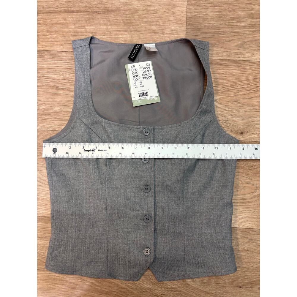 Divided H&M Women's Vest Gray Size XS - Picture 4 of 5